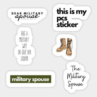 Dear Military Spouse Sticker Sheet Sticker